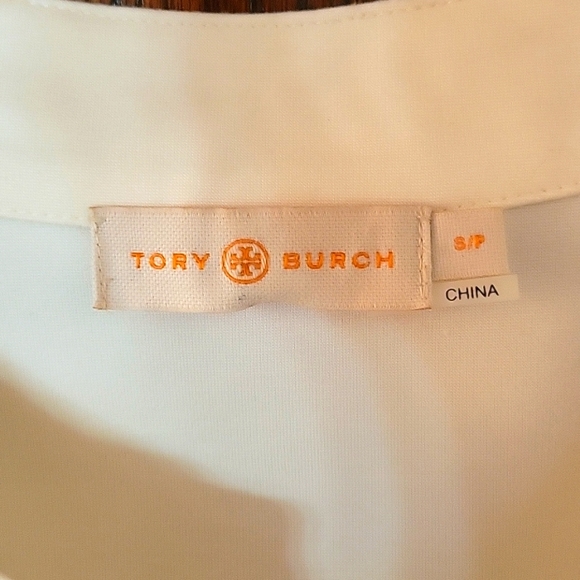 Tory Burch beaded collar shirt, size S/P - Picture 4 of 4